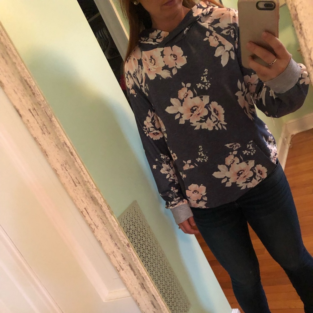 Floral hoodie